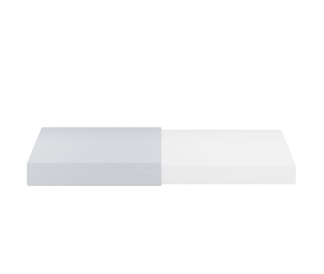 Colchón 90x200cm - ergonómico, transpirante, öko-tex certificado, con partículas antideslizantes y asas - blanco