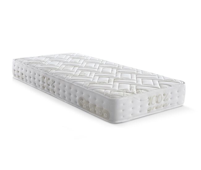 Colchón 80x190 | häusbed | colchón ecológico sleep one organic h18 | altura 18cm | núcleo bioform 45d alta densidad | conforell ecosostenible | tejido