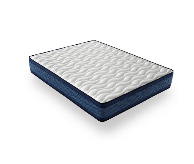 Colchón 140 x 190 viscoelástico reversible grand bleu, firmeza y confort, cara invierno / verano, altura 20cm