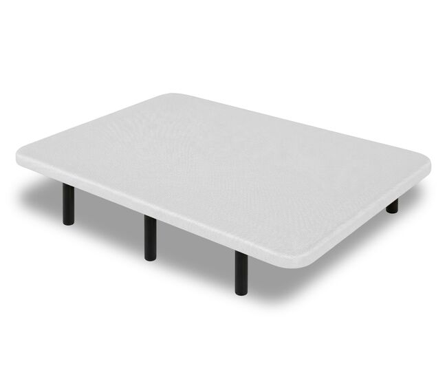 Base tapizada 90 x 190 cm blanco - patas 25 cm - tejido 3d antideslizante - estructura resistente - 100% transpirable