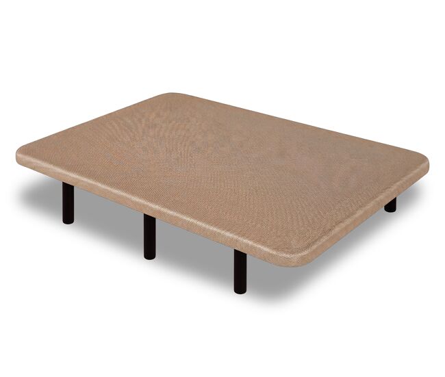 Base tapizada 105 x 200 cm beige - patas 40 cm - tejido 3d antideslizante - estructura resistente - 100% transpirable