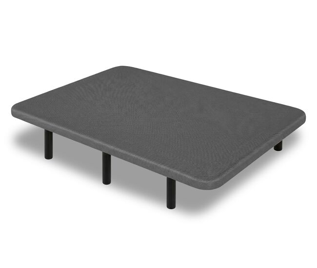 Base tapizada 80 x 200 cm gris - patas 35 cm - tejido 3d antideslizante - estructura resistente - 100% transpirable