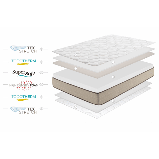 Colchão SuperSoft BAMBU ECO Fresh 21cm 140x200cm - Moonia Colchão SuperSoft BAMBU ECO Fresh 21cm 140x200cm - Moonia