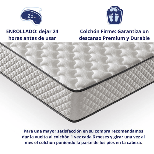 Colchão DAGOSTINO HOME Los Angeles Viscoelástico Gama alta (80x200 cm - Altura: 20 cm). Los Angeles