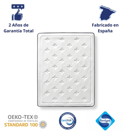 Colchão viscoelástico Premium, reversível, alta gama, altura 30 cm. Amesterdam