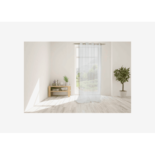 Cortina SELENA cor branca 140x250cm