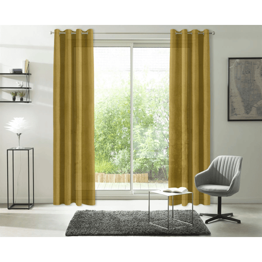 Cortina COLIN 140x250cm cor amarela Cortina COLIN 140x250cm cor amarela