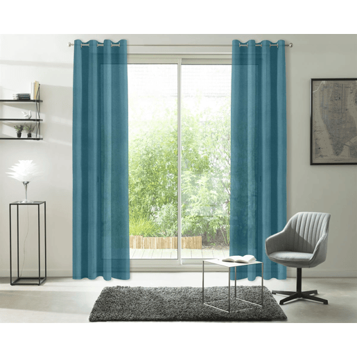 Cortina COLIN poliéster 140x250cm cor azul