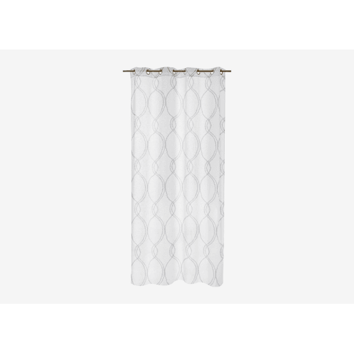 Cortina VOLUTES 140x250cm cor branca