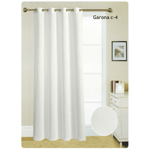 Cortina ollados GARONA 140x260cm branco