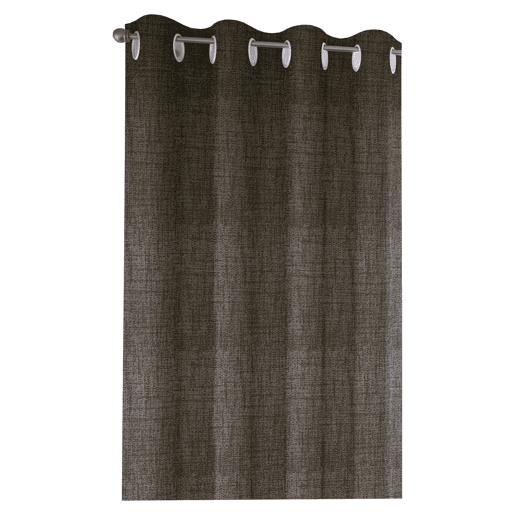 cortina LONETA 140x260cm cor cinza escuro