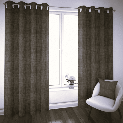 cortina LONETA 140x260cm cor cinza escuro