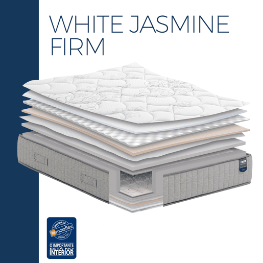 Colchão WHITE JASMINE FIRM Multielastic MOLAFLEX 140x190cm
