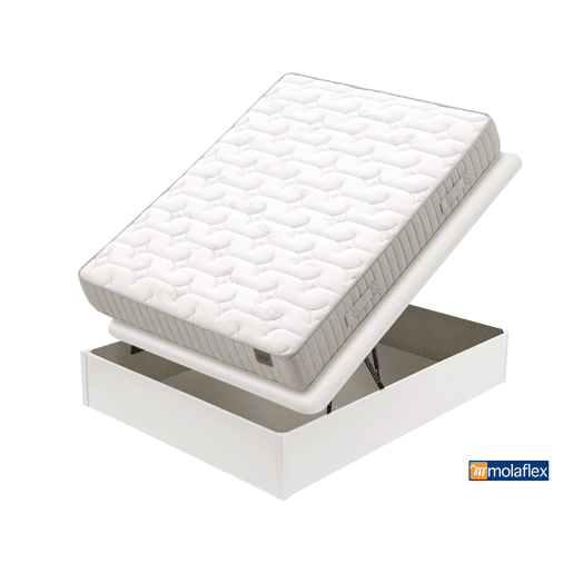 Pack POCKET SENSE PRO cor branco MOLAFLEX 160x200cm