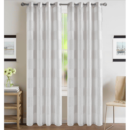Cortina transparente EGIO 140x260cm cor cinza