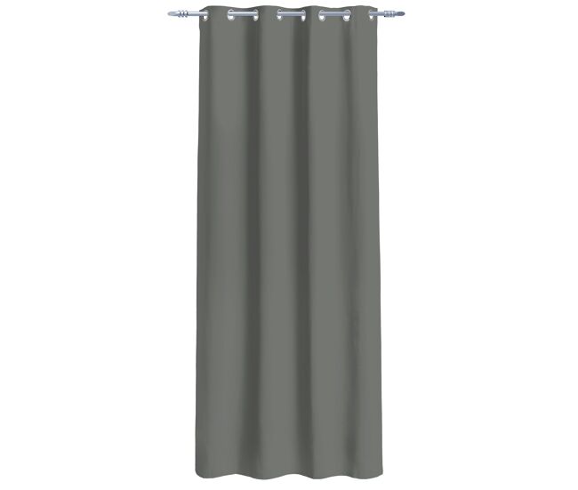 Cortina poliéster blackout night 135x260cm color gris