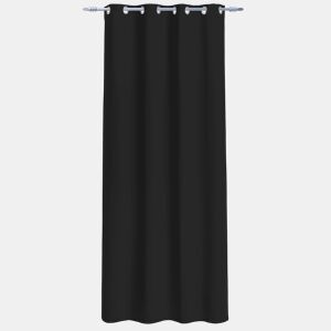 Cortina de poliéster BLACKOUT NIGHT 135x260cm cor preta