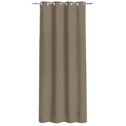 Cortina de poliéster BLACKOUT NIGHT 135x260cm cor taupe
