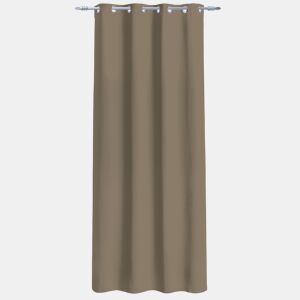 Cortina de poliéster BLACKOUT NIGHT 135x260cm cor taupe