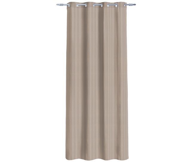 Visillo poliéster base 135x260cm color taupe