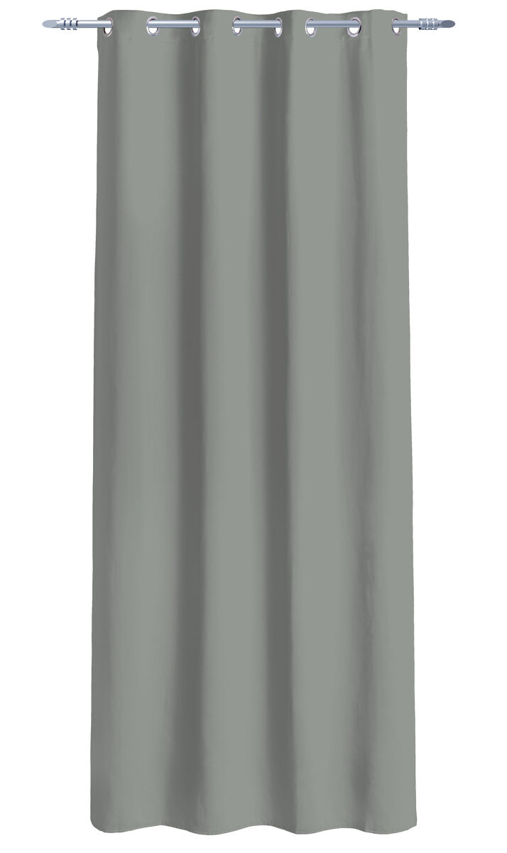 Visillo poliéster neni 135x260cm color gris