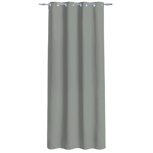 Cortina de rede de poliéster NENI 135x260cm cor cinza