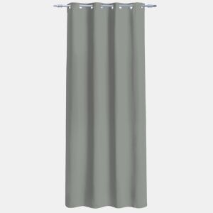 Cortina de rede de poliéster NENI 135x260cm cor cinza