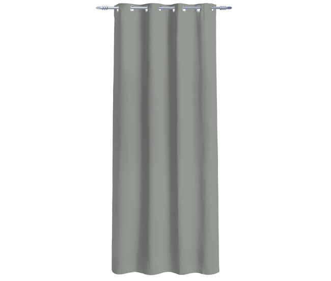 Visillo poliéster neni 135x260cm color gris