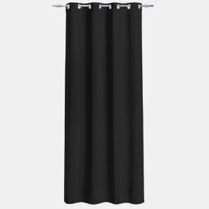 Cortina de rede de poliéster NENI 135x260cm cor preta