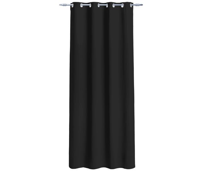Visillo poliéster neni 135x260cm color negro