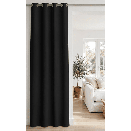 Cortina de rede de poliƩster NENI 135x260cm cor preta Cortina de rede de poliƩster NENI 135x260cm cor preta