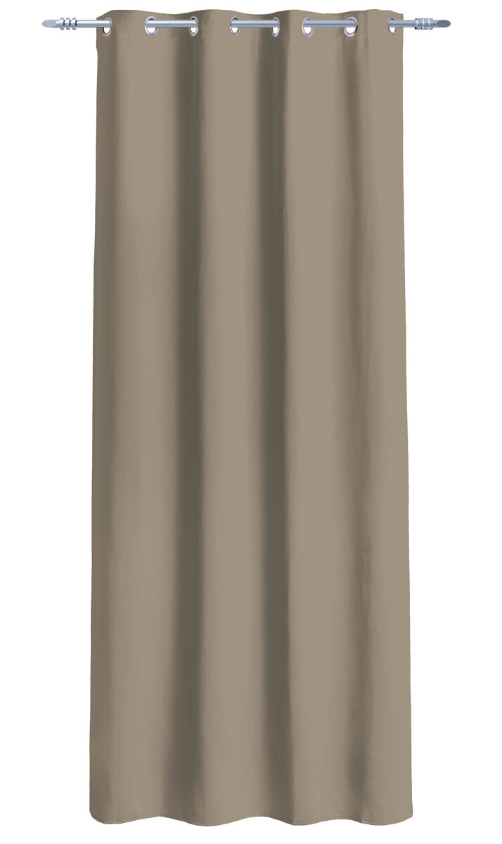 Visillo poliéster neni 135x260cm color taupe