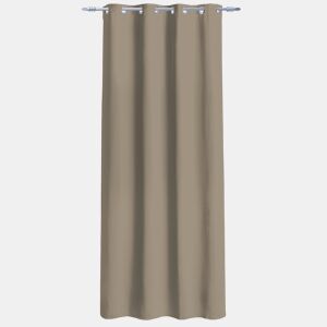 Cortina de rede de poliéster NENI 135x260cm cor taupe