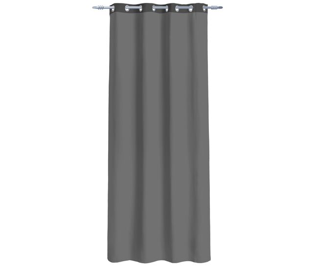 Visillo poliéster gloria 135x260cm color negro