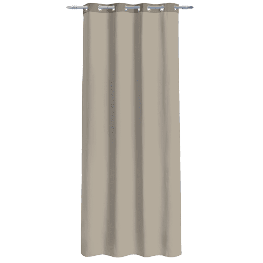 Cortina de rede de poliéster GLORIA 135x260cm cor taupe