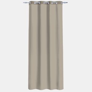 Cortina de rede de poliéster GLORIA 135x260cm cor taupe