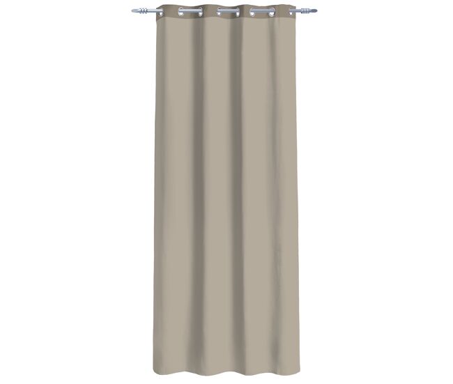 Visillo poliéster gloria 135x260cm color taupe