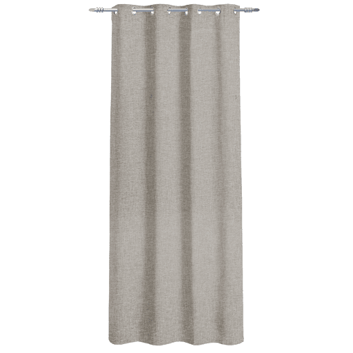 Cortina de poliéster MIAMI 140x260cm cinza