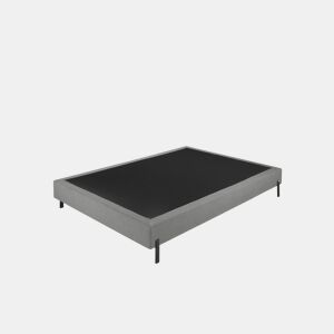 Base estofada tecido yute cinza 140x190cm RENOIR SOMNALIS