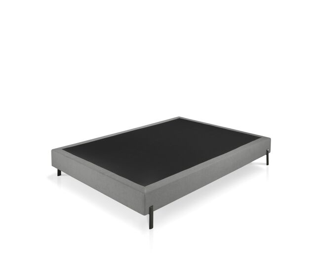 Base tapizada tejido yute ceniza 105x190cm renoir somnalis