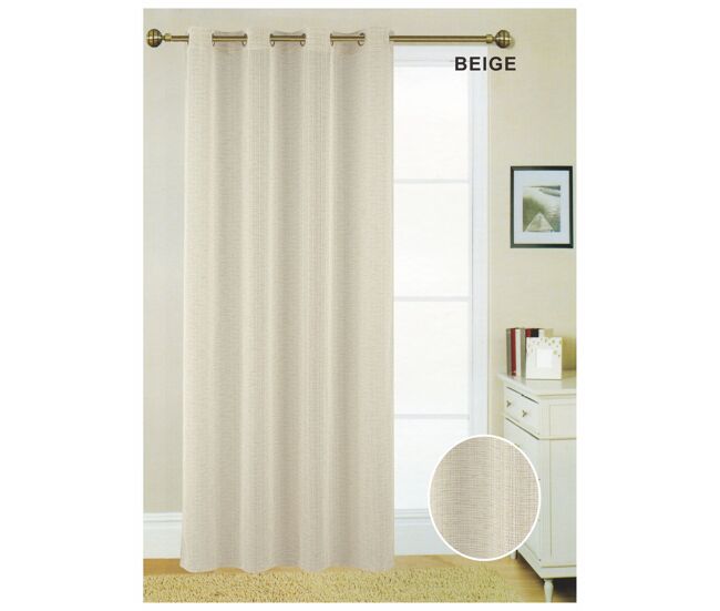 Visillo ollados como 140x260cm color beige