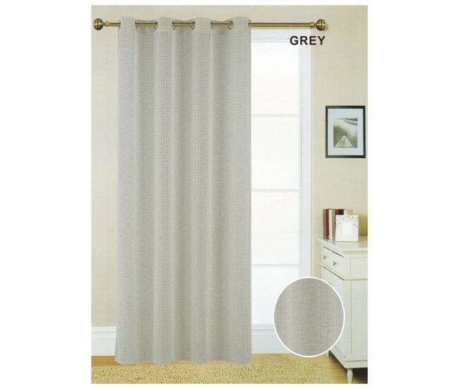 Visillo ollados como 140x260cm color gris