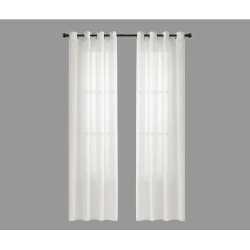 Conjunto de 2 cortinas MALI 140x260cm cor branco Conjunto de 2 cortinas MALI 140x260cm cor branco