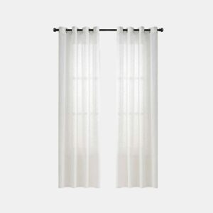 Conjunto de 2 cortinas MALI 140x260cm cor branco