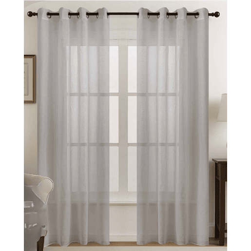 Conjunto de 2 cortinas MALI 140x260cm cor pedra