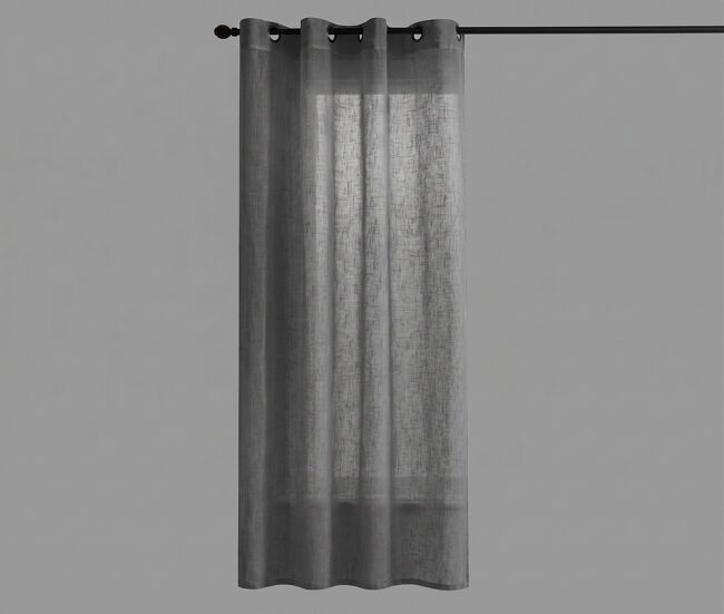 Visillo ollados lantana 140x260cm color gris