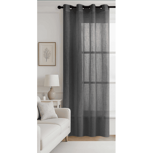 Cortina de ilhós LANTANA 140x260cm cor cinza Cortina de ilhós LANTANA 140x260cm cor cinza