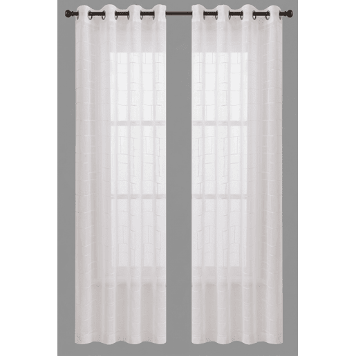 Cortina de ilhós COSMOS 140x260cm cor branco Cortina de ilhós COSMOS 140x260cm cor branco