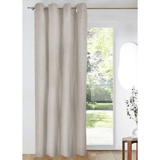 Cortina de ilhós VALENCIA 140x260cm cor taupe