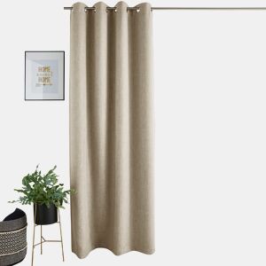 Cortina de ilhós DENIA 140x260cm cor taupe
